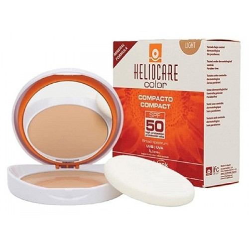 HELIOCARE Color - Fond ten compact mineral pentru ten normal sau uscat SPF50 deschis - Color Mineral Compact SPF50 Light 10gr
